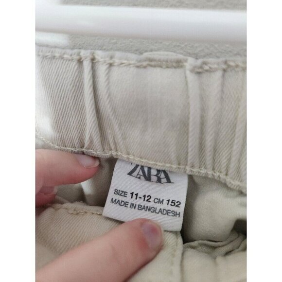 ZARA Cream Cargo Pants - Picture 4 of 6